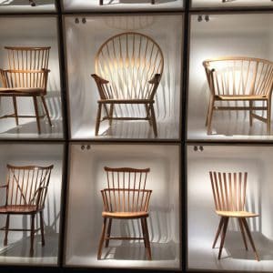 Chaises au Musée du design Copenhague