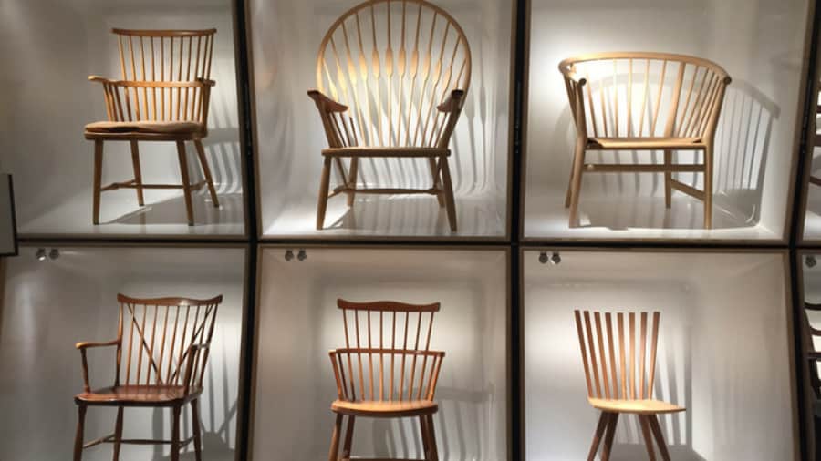 Chaises au Musée du design Copenhague