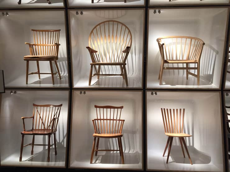 Chaises au Musée du design Copenhague