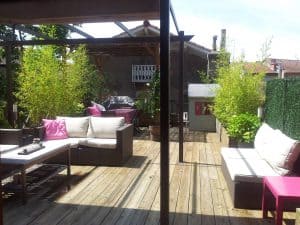 Terrasse confortable