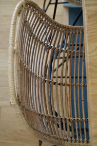 Fauteuil de bar en rotin