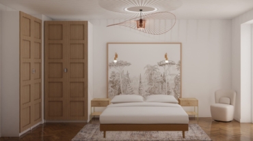 Visuel 3D de la chambre parentale